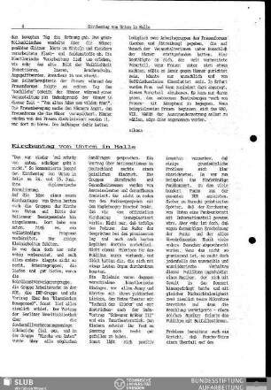 Kirchentag von Unten in Halle