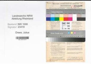 Entnazifizierung Julius Drees, geb. 13.06.1892 (Steuerhelfer)