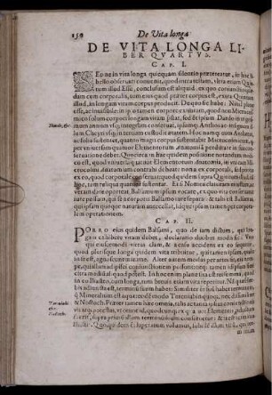 De Vita Longa Liber Quartus