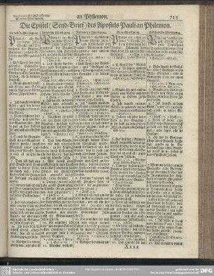 Die Epistel (Send-Brief) des Apostels Pauli an Philemon