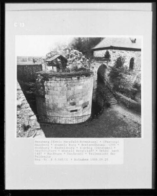 Burg Herzberg — Oberburg — Geschützturm