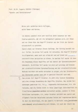 Sprache und Textstrukturen : Vortrag
