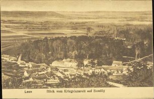 Laon Blick vom Kriegslazarett auf Semilly