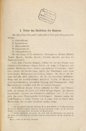Die Lehre von den chemischen Fermenten oder Enzymologie : auf Grund von vorhandenen und eigenen Versuchen