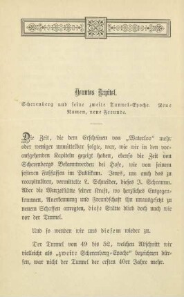 Neuntes Kapitel. Scherenberg und seine zweite Tunnel-Epoche. Neue Namen, neue Freunde