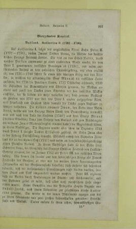 Vierzehntes Kapitel. Rußland. Katharina II. (1762-1796)