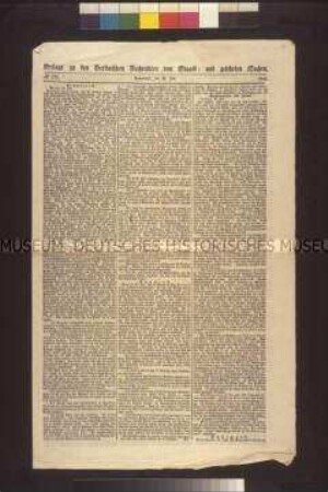 Zeitungsbeilage: Berlinische Nachrichten von Staats- und gelehrten Sachen, Nr. 175, Abendausgabe; Berlin, 29. Juli 1848 (Spenersche Zeitung)
