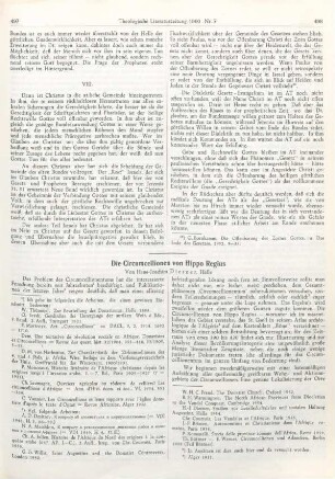 497-508 Die Circumcellionen von Hippo Regius