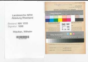 Entnazifizierung Wilhelm Wiechen , geb. 05.02.1898 (Bueroangestellter)