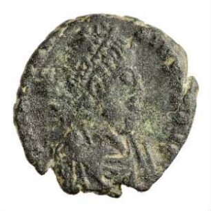Münze, Aes 4, 406 - 408 n. Chr.