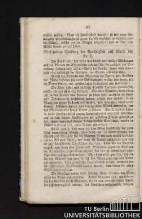 Nachtheilige Wirkung der Feuchtigkeit auf Werke der Kunst.