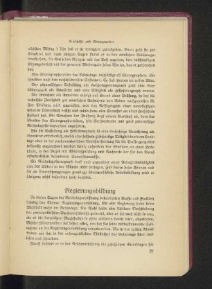 Regierungsbildung