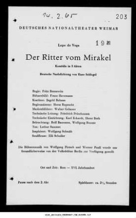 Der Ritter vom Mirakel