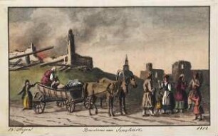 'Bewohner von Smolensk' Aquarell; Rückseitenvermerk: 'nach Adam'