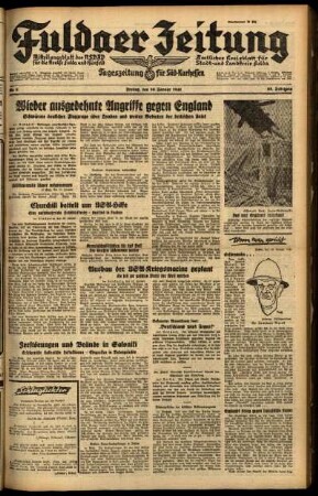 Ausgabe vom Freitag, den 10. Januar 1941.