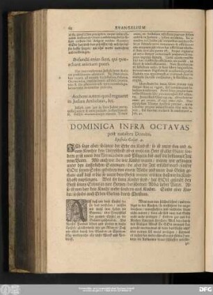 Dominica Infra Octavas post natalem Domini. Epistola Galat. 4.