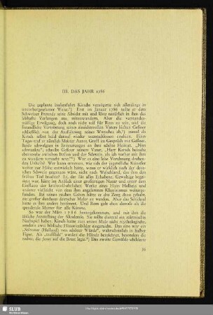 III. Das Jahr 1786