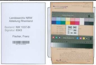 Entnazifizierung Franz Fischer , geb. 02.05.1900 (Stadtinspektor)