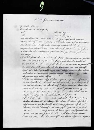Fotografie weitererer Verfügungen, ergänzend zum Testament von J. H. Insinger (?) (Seite 1)