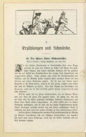 V. Erzählungen und Schwänke