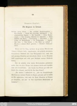 Neuntes Capitel. Die Algierer in Tetuan.