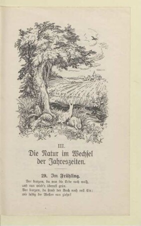 III. Die Natur im Wechsel der Jahreszeiten