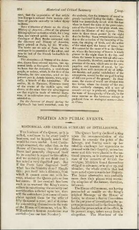 Politics and Public Events