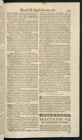 543-562, Tractatus VII. De Sacramento Ordinis.