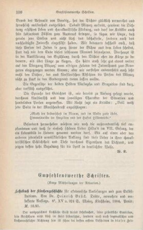 100-105 Empfehlenswerthe Schriften
