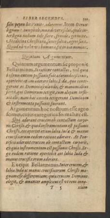 Quintum Argumentum.