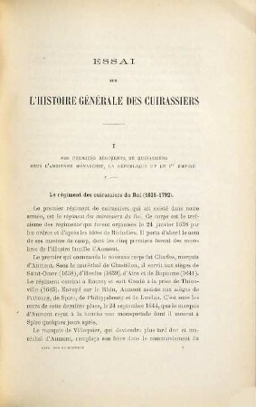 Essai sur l'histoire des cuirassiers