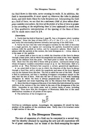5. The divergence theorem.