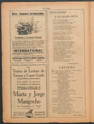 A un olmo seco : Poetas actuales