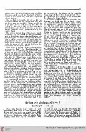 N.F. 8.1928 S. 89-90: Sollen wir photographieren?