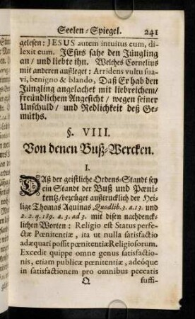 241-249, I. Daß der geistliche Ordens-Standt sey ein Standt ...