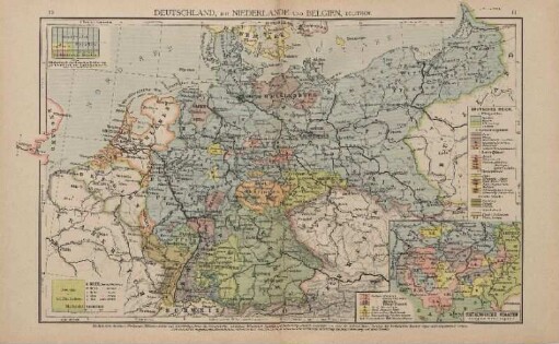 Deutschland, die Niederlande und Belgien, politisch, Thüringische Staaten