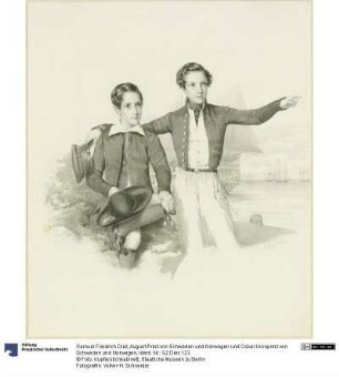 August Prinz von Schweden und Norwegen und Oskar Kronprinz von Schweden und Norwegen