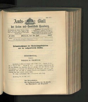 No. 178, 18. Juli 1917