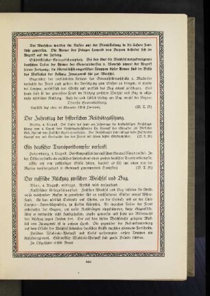 Der russische Rückzug zwischen Weichsel und Bug.