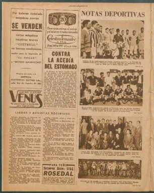 Notas deportivas [Fotografías]