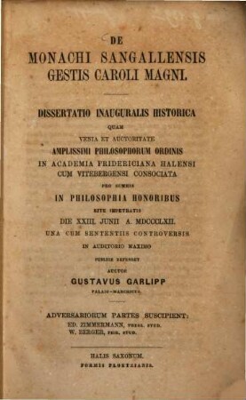 De monachi Sangallensis gestis Caroli Magni