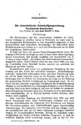 1-136, I. Originalaufsätze