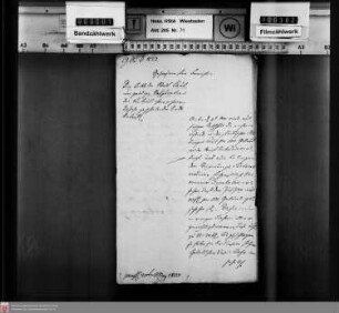 Versteigerung von Lohrinde aus dem Stadtwald von Kaub zur Kriegsschuldentilgung