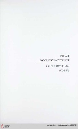 Prace konserwatorskie / Conservation works