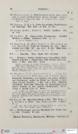 Hagemann (Nr. 674 - 683)