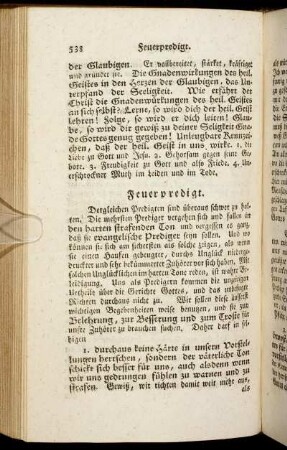 Feuerpredigt. - Frauenzimmer.