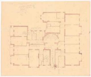 Mietshaus Schönwalder Allee (Haus Bernhardt), Berlin-Spandau Wiederaufbau: Grundriss Erdgeschoss 1:50