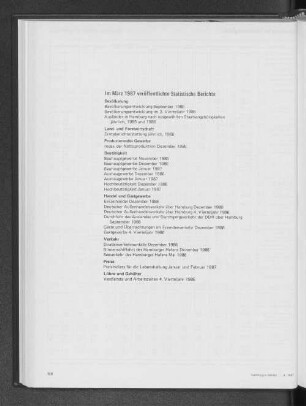 Im März 1987 veröffentlichte Statistische Berichte