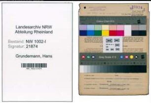 Entnazifizierung Hans Grundemann, geb. 08.09.1912 (Buchhalter)