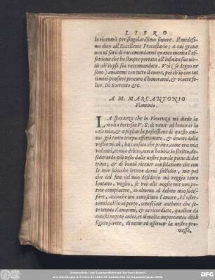 A M. Marcantonio Flaminio.